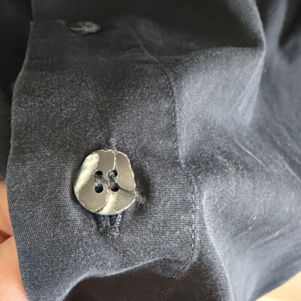 Hussein Chalayan Black Button-Down Shirt – Made i… - image 5